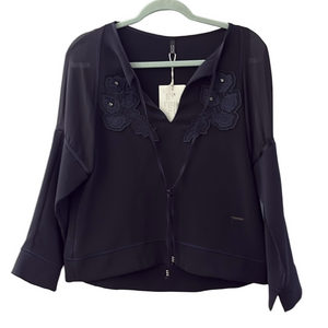 SPORTALM Austrian elite navy top with embellishment designs NWT